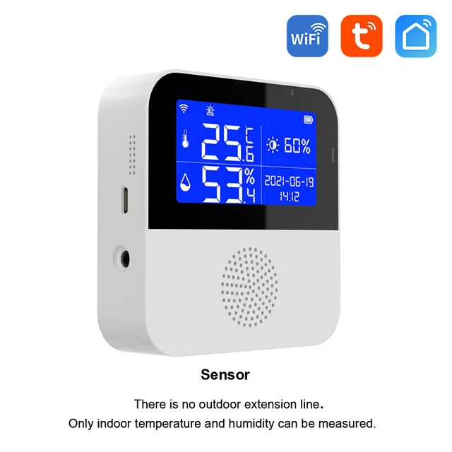 Smart Life Tuya Temperature Humidity Sensor | Humidity Sensor Smart Home  Wifi - Wifi - Aliexpress