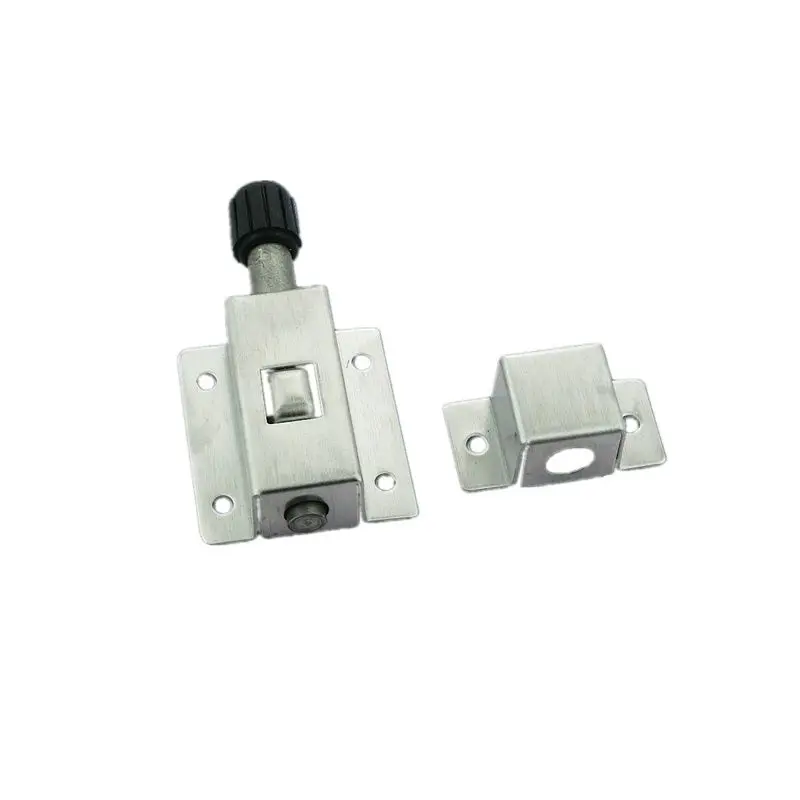 With Thick Stainless Steel Automatic Bolt Lock Anti-theft Doors Spring Pin Cabinet Buckle