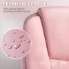 Office Desk Chair, Big and Tall High Back Managerial Executive Computer Chair, Ergonomic Height Adjustable PU Leather 5
