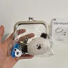 2024 Transparent Coin Purse Lipstick Credit ID Card Iron Mouth Clip Wallet Portable Bus Card Holder Multifunctional Change Purse 6