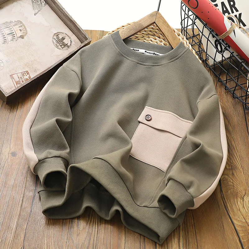4 To 25 Years , New Spring Autumn Sweatshirt Boys Clothes Tops Baby Pullover Teen Kids Clothing Long Sleeves Hoodies Fall