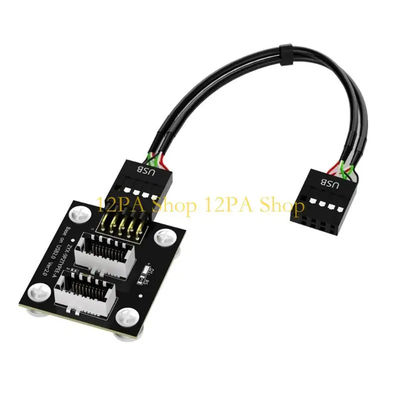 12PA USB 3.1 전면 패널 헤더 USB 9핀 Type-E 내부 마더보드 어댑터