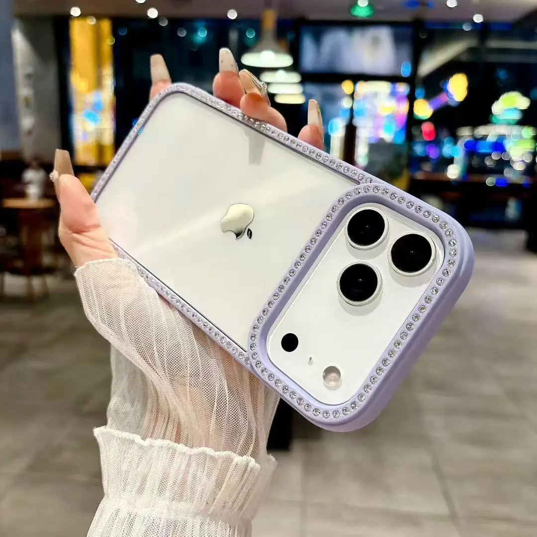 Luxury Bling Rhinestone Diamond Phone Case with Air Shockproof Cover