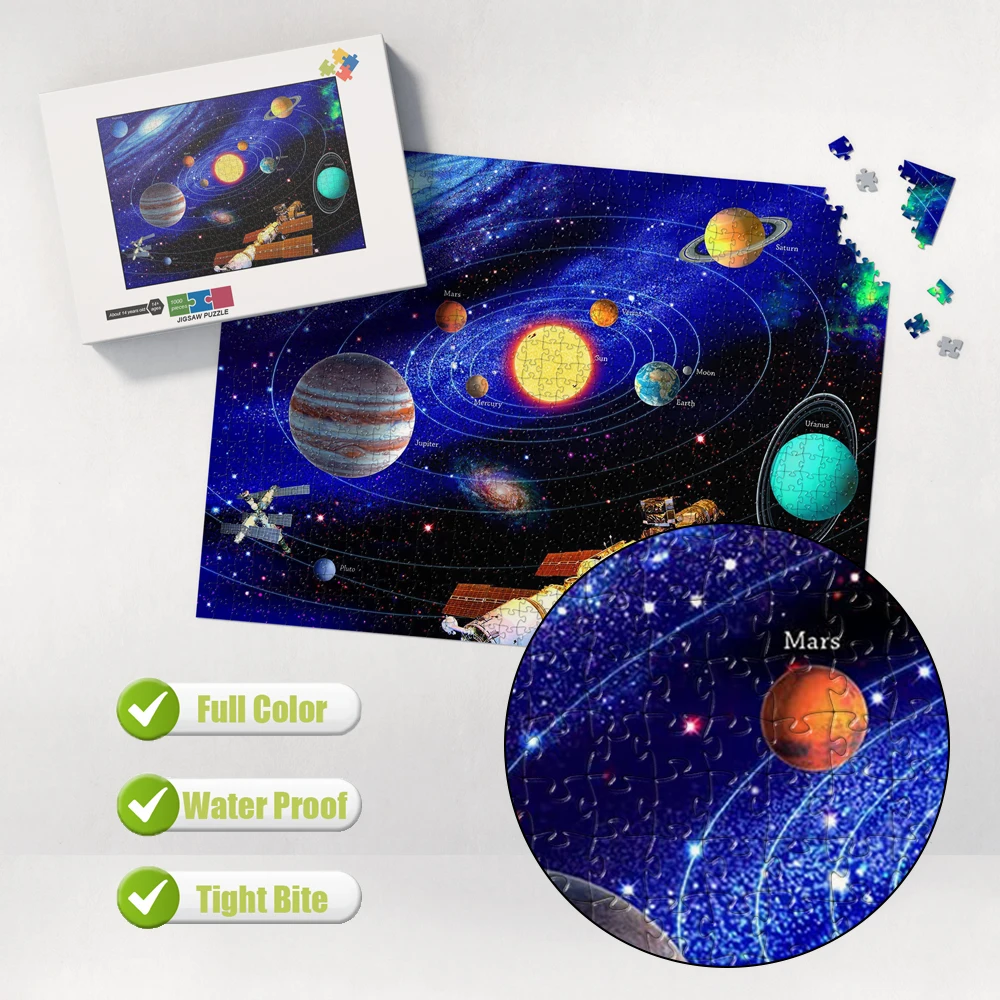 Solar System Planet Trajectory Cartoon Puzzle Children's Puzzle Game Simple and Difficult Puzzle Games for Children and Adults 2
