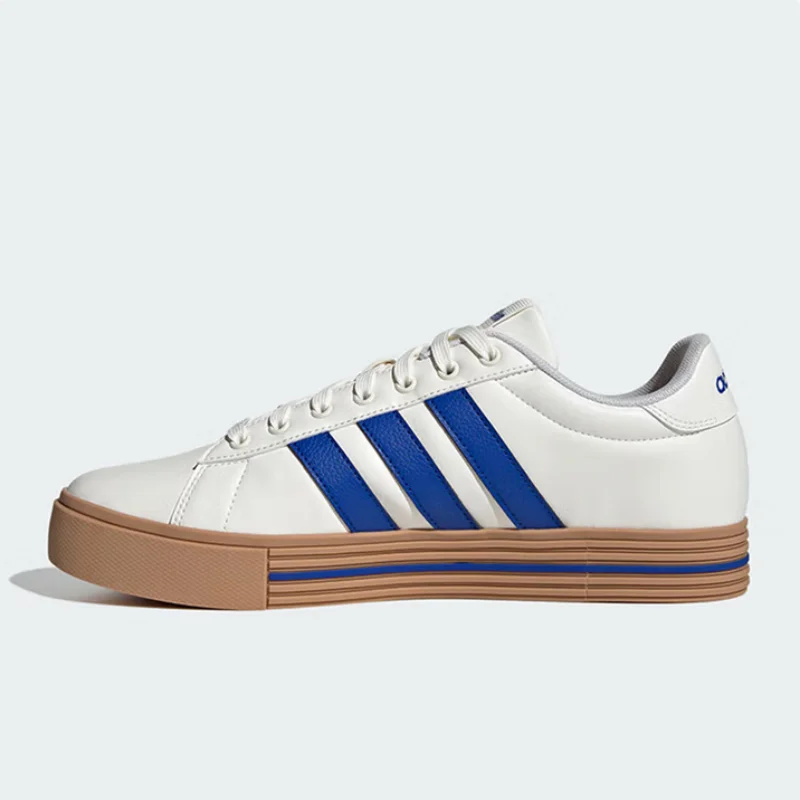 Adidas New Lightweight and Durable Outdoor Sneakers for Men and Women, Classic Low-Top Comfortable Everyday Casual Street Style Flat Shoes Daily 4 Trendy Versatile White and Blue Color Skateboard Shoes, Must-Have for Couples Jr0079