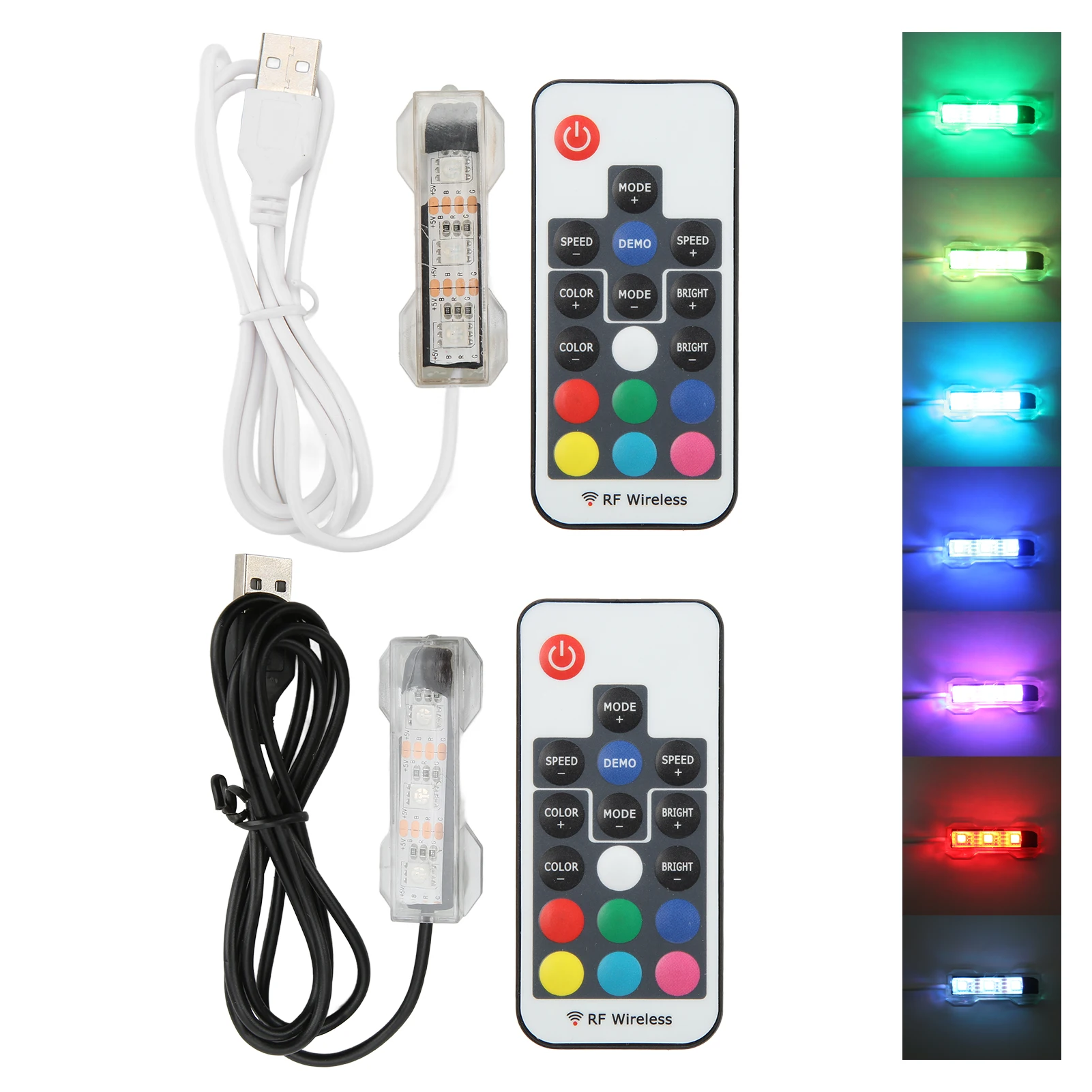 USB Charging Underwater Light LED Aquarium Light Colorful Weight Split Type for Small Medium Fish Aquarium Light Aquarium Lamp