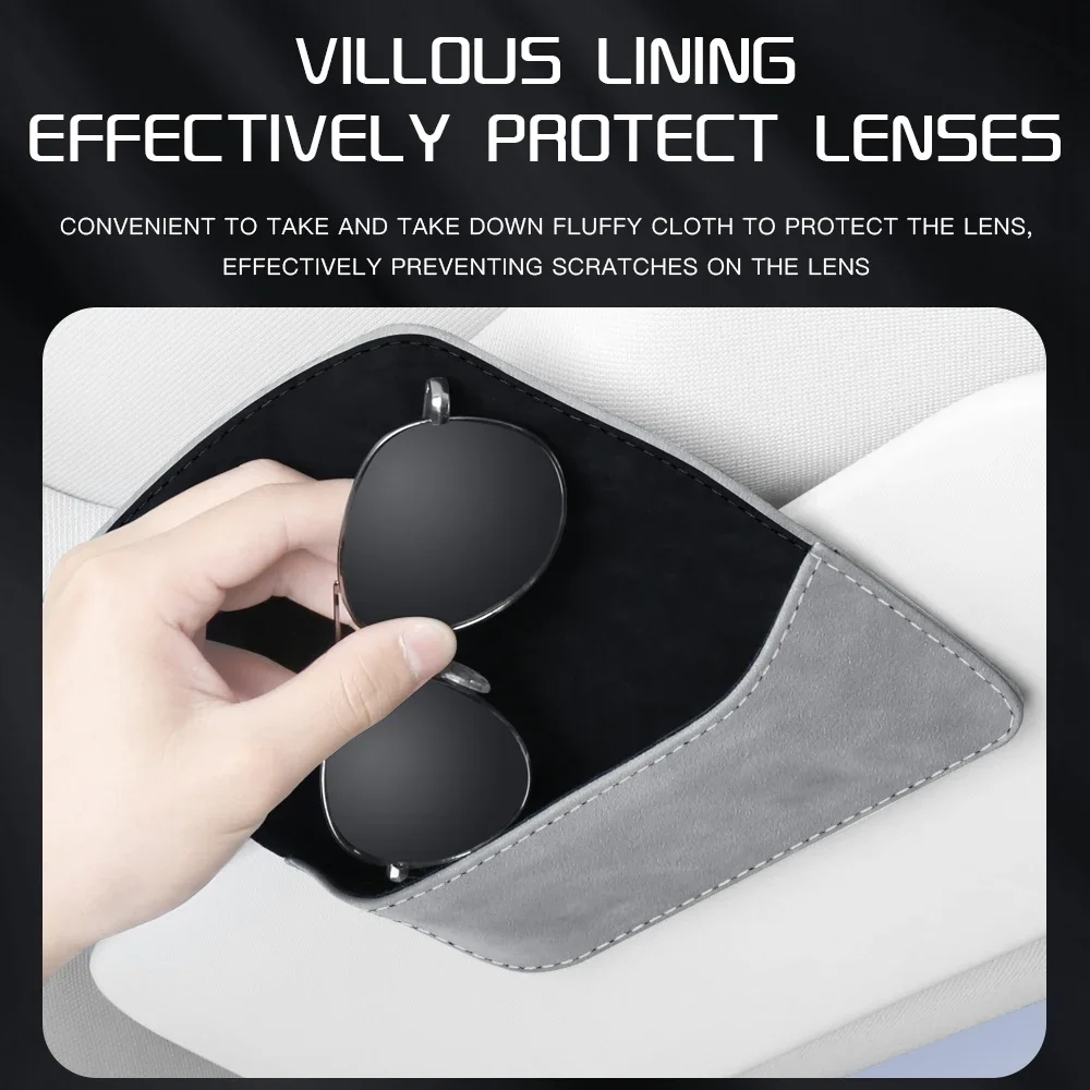 Deluxe Car Interior Eyeglass Organizer and Sunglasses Holder Clip