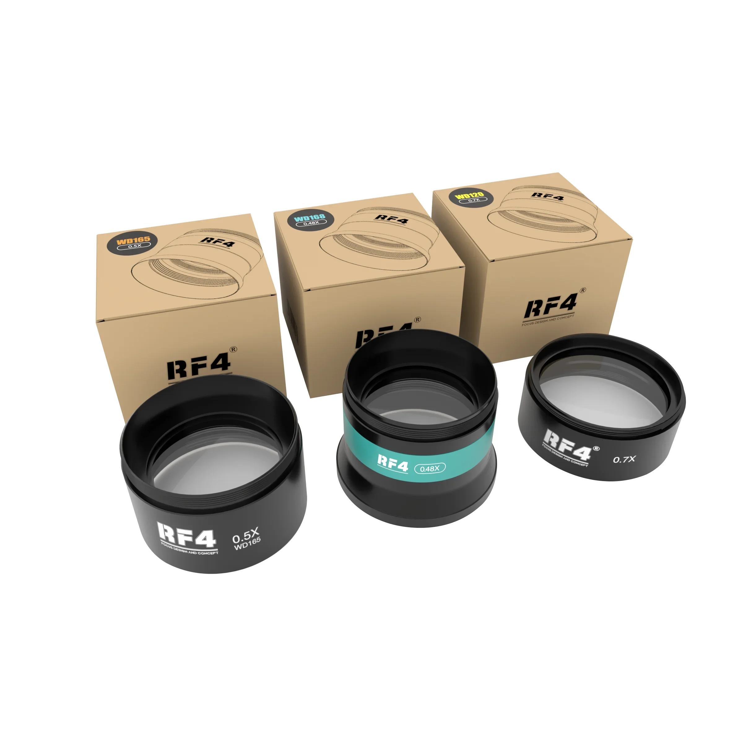 Rf4 Prezzo Di Fabbrica 0.48X/0.5X/0.7X Carriola Obiettivo In Vetro Ausiliario Stereoscopico Binoculare Zoom