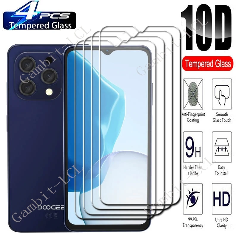 

Защитное закаленное стекло Для Doogee N55 Pro 6,56 дюйма, 4 шт.
