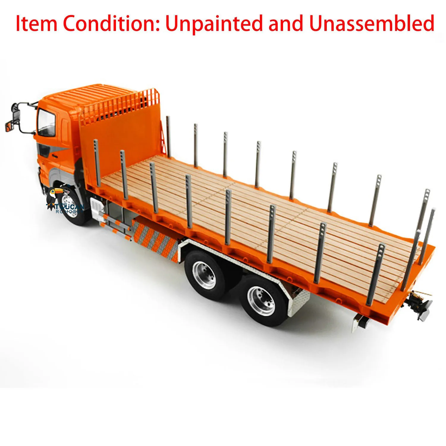 LESU 700 1/14 6*4 Flatbed Lorry Trailer Tractor Truck Metal Chassis for Tamiyaya RC Car Toys Remote Control Model TH02556 6