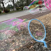 Bubble Machine Blowing Bubble Tool Soap Bubble Maker Blower Set Big Bubble Dish Outdoor Funny Gift Toys For Children Bubble Wand 5