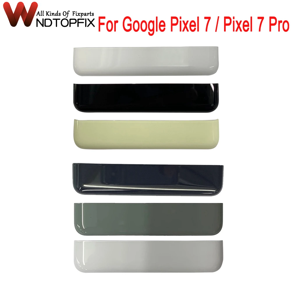 

High Quality GP4BC GE2AE For Google Pixel 7 Pro Rear Cover Glass Strips Pixel 7 GVU6C GQML3 Battery Back Cover Glass Strips