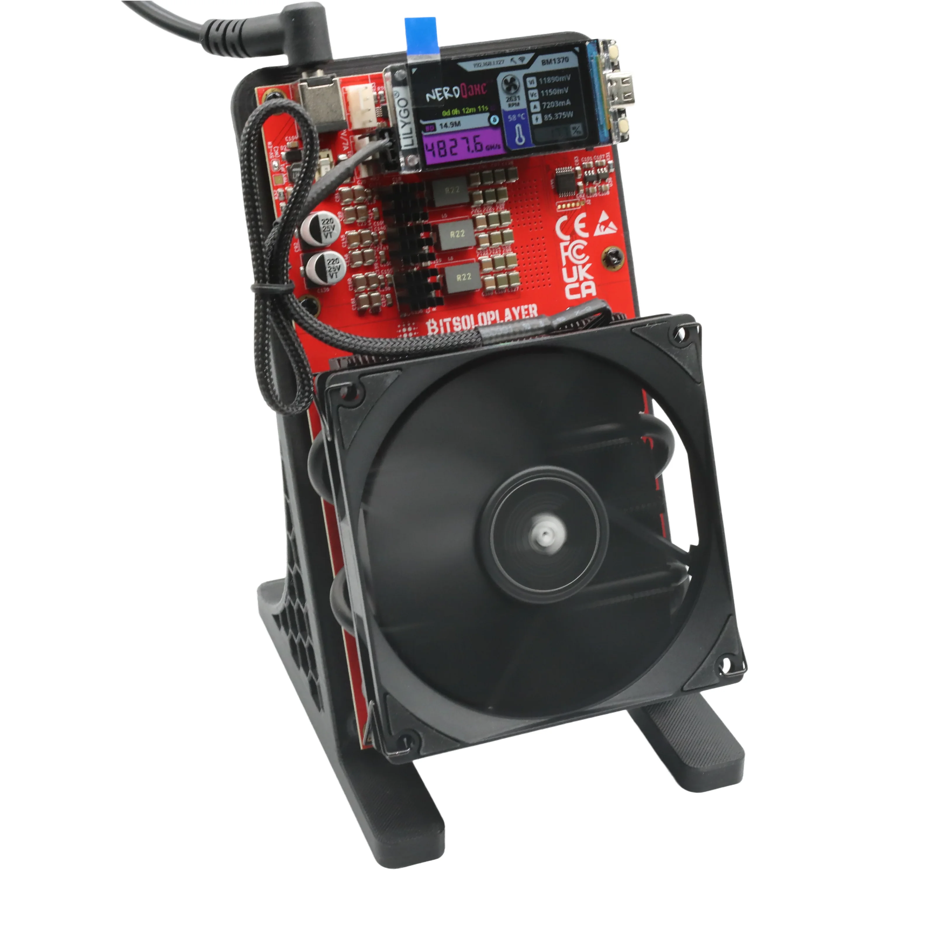 Bitcoin Miner NerdQaxe++ 4.8Th/S Open Source Bitcoin Miner 72W With 120W  PSU BTC Mining Machine Crypto Miner - AliExpress