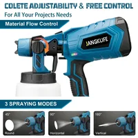 1000ML Cordless Electric Spray Gun High Power HVLP Paint Sprayer Auto Furniture Steel Coating Airbrush For Makita 18V Battery 2