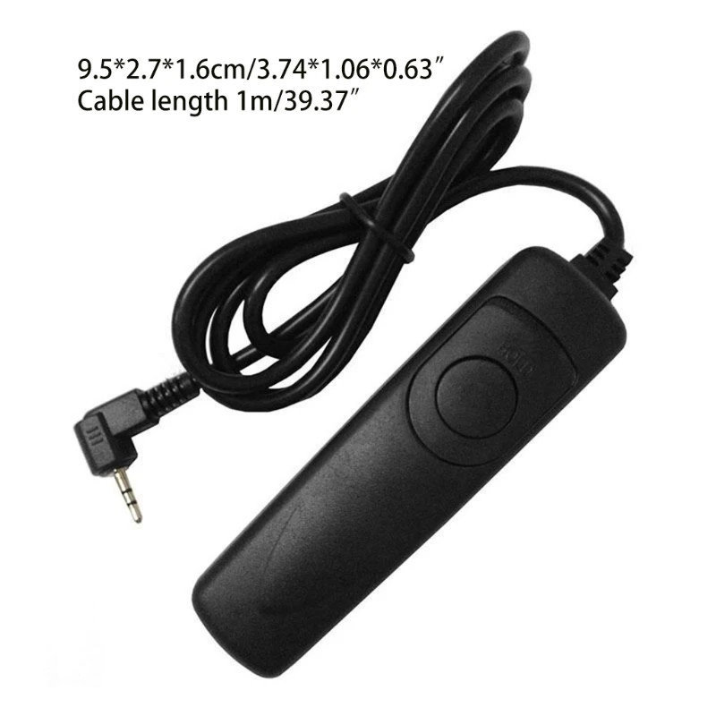 RS-60E3 Remote Switch Trigger Camera Shutter Release Control Cable 1m/3.28ft Cord for Canon/Samsung/Pentax/Contax Camera 24BB