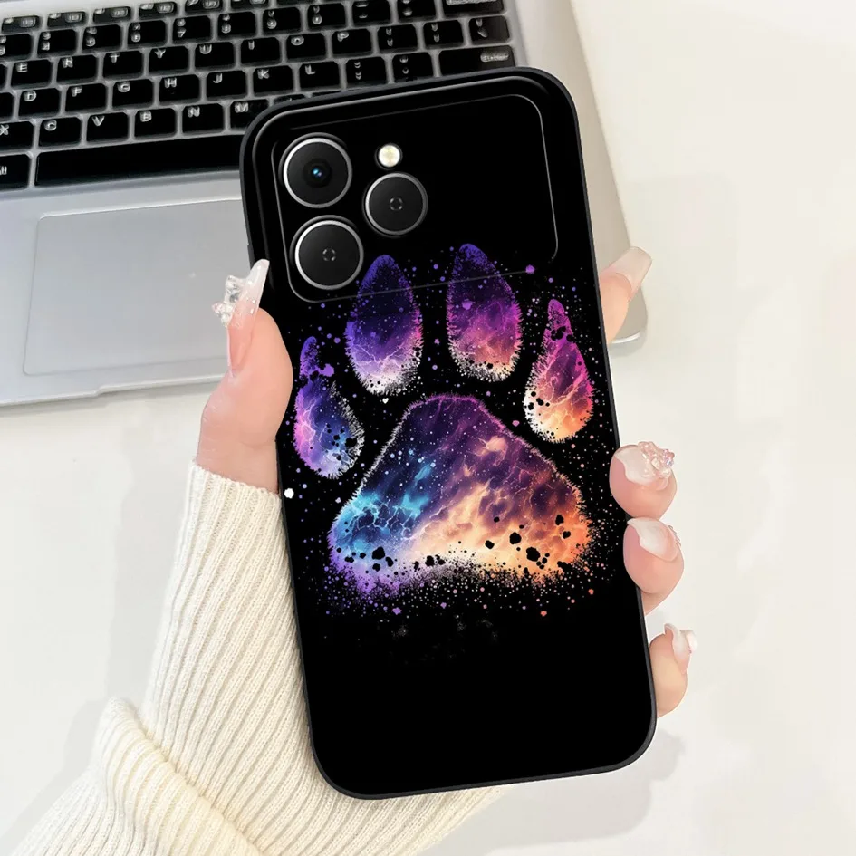 Tecno Spark 40 Cartoon Space Silicone Phone Case with Camera Protection