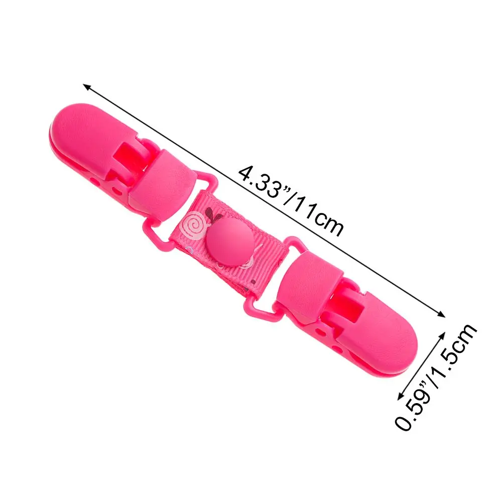 Polyester Baby Stroller Handkerchief Clip with Anti Lost Chain