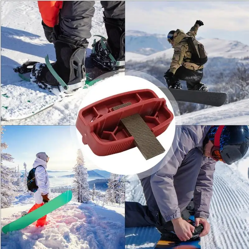 Snowboard Side Edge Sharpener Polishing maintenance Tool Multi-angle edge trimmer for ski rust removal and burr Sports Accessory