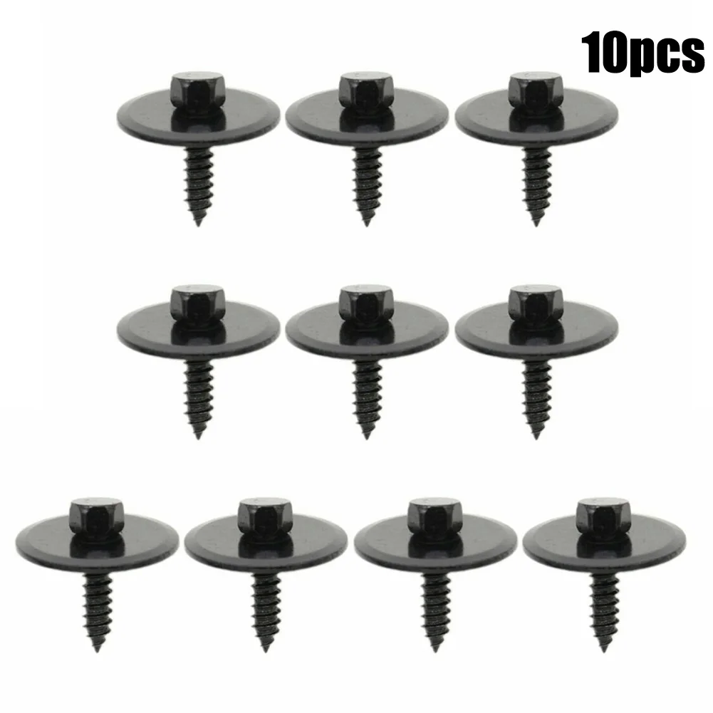 

Car Screws 2019900536 4.8mm Dia Head Hex Metal Retainer Sheet Shield Undercar 10pcs/Set Clips Fastener For Mercedes