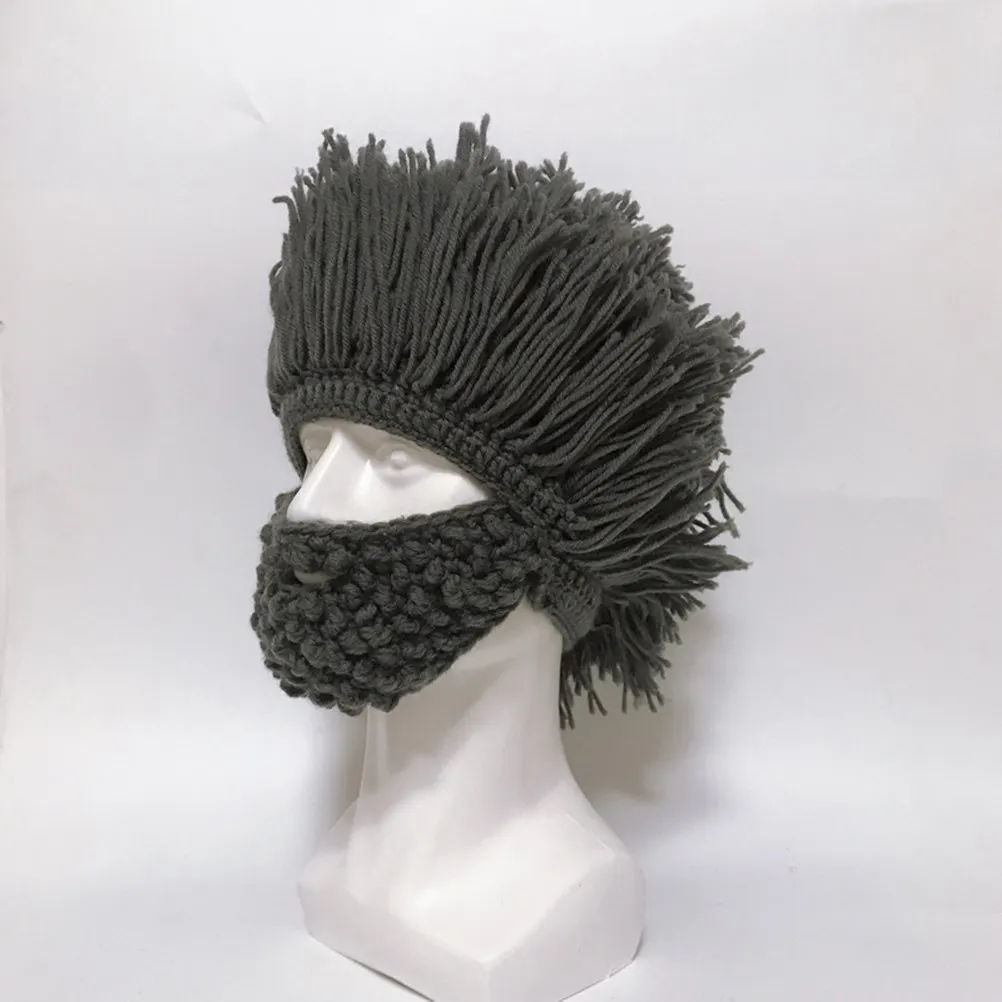 1Pcs 겨울 스키 모자 44-50Cm 두꺼운 따뜻한 모자 마스크 귀 덮개 야외 스포츠 방풍 얼굴 보호 노인을위한 선물 그레이