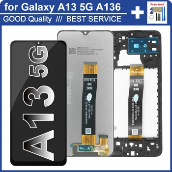 Schermo A13 5G per Samsung Galaxy A136 A136B A136U Display LCD Touch Screen Digitizer per Samsung A13 5G schermo A136B A136U LCD