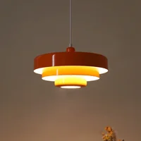 Medieval Danish Multicolor Chandelier Retro Orange Decoration Ceiling Lights Restaurant Study Cafe Coffee Table Bar Pendant Lamp 1