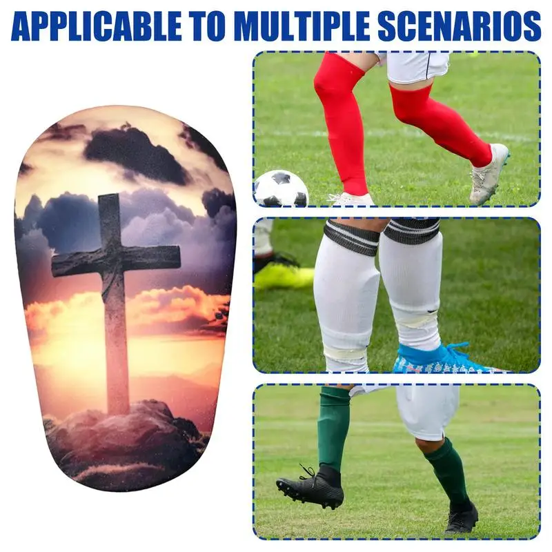 Shin Guards Protective Gear Calf Protector Soccer 2X Shin Pads For Adults