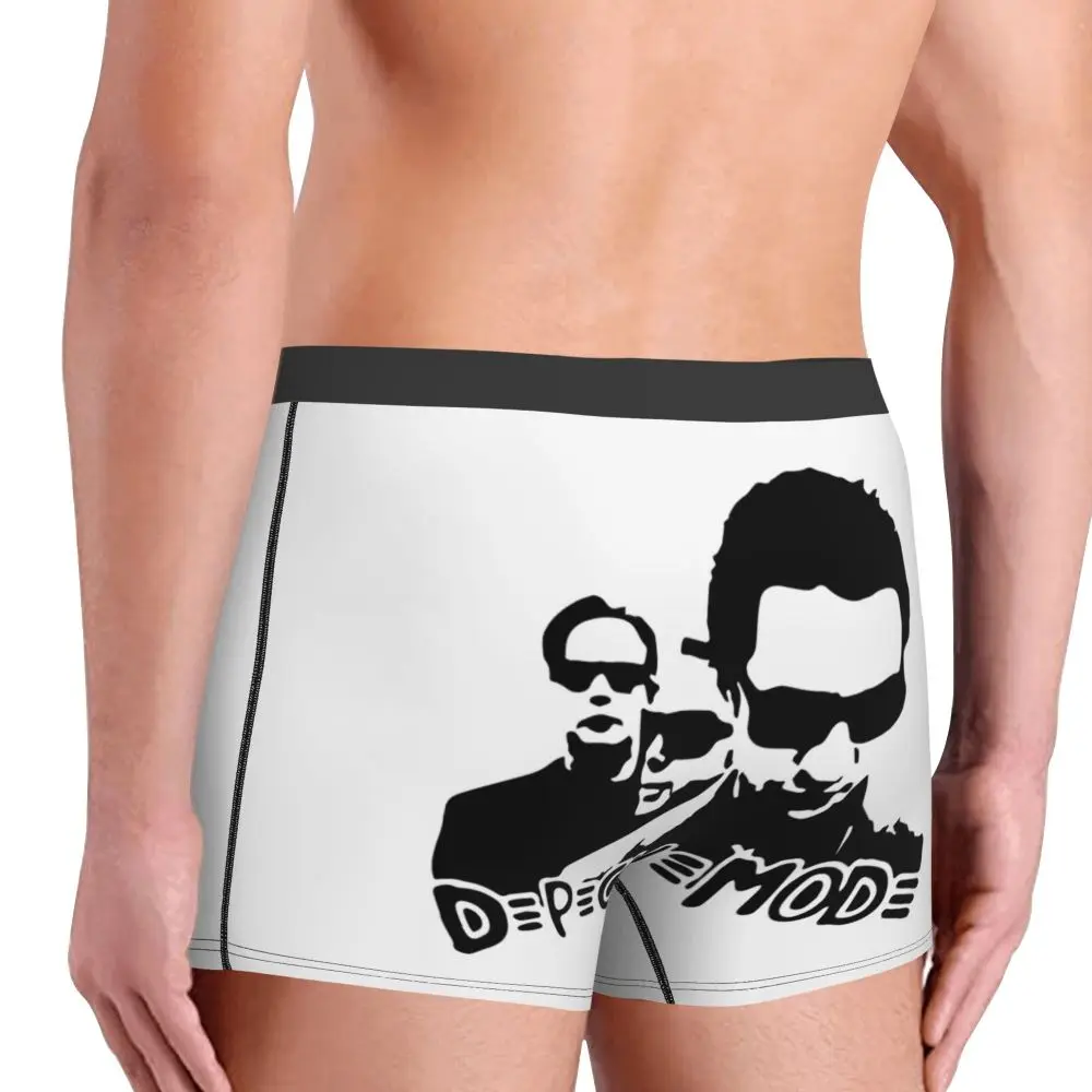 Custom Electronic Rock Depeche Cool Mode Boxers Shorts Men Briefs Underwear Cool Underpants