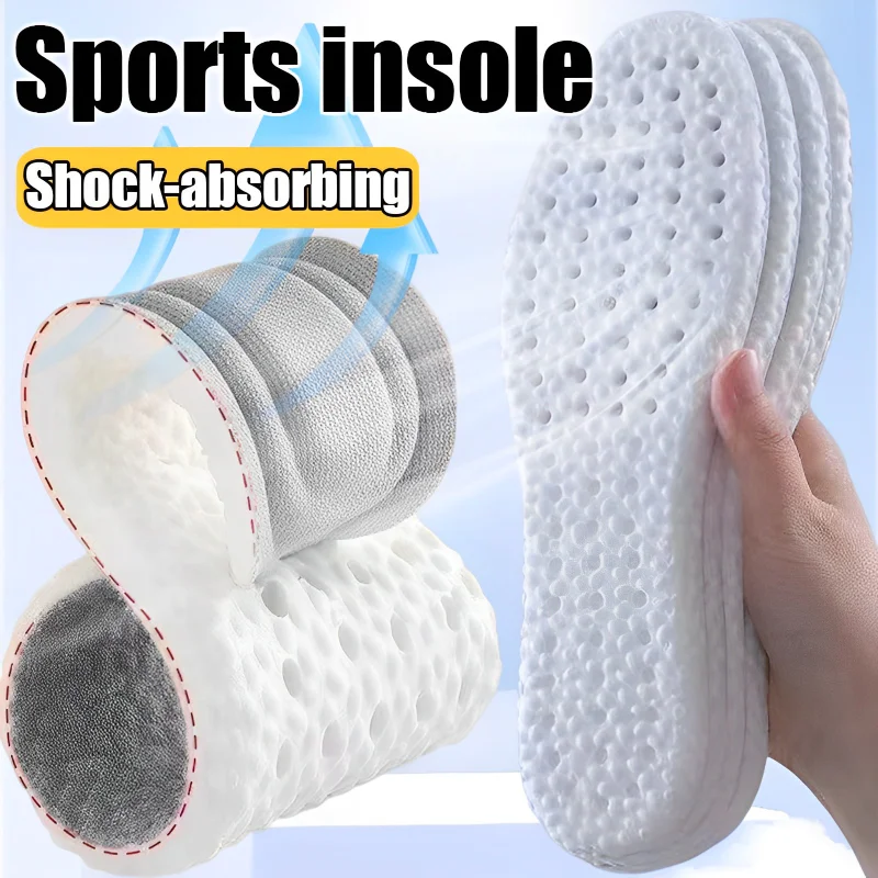 

New Orthopedic Memory Foam Sport Insoles for Shoes Sole Cushion Running Shock-Absorbant Breathable Deodorization PU Soft Pad