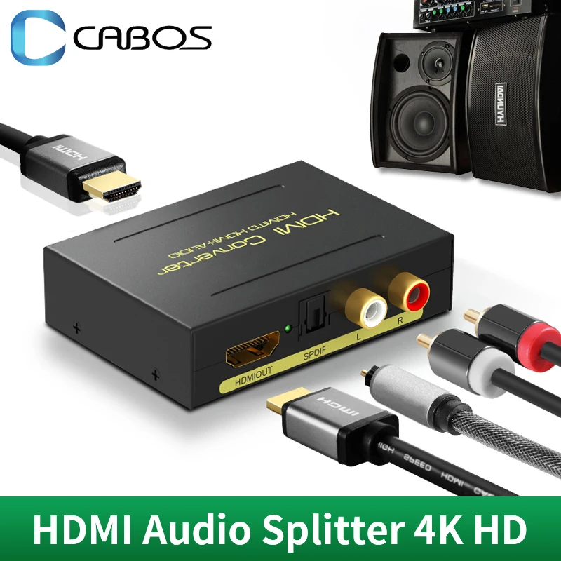 Разветвитель аудиосигнала 4K 60 Гц HDMI 2 0 ARC аудио преобразователь экстрактор для