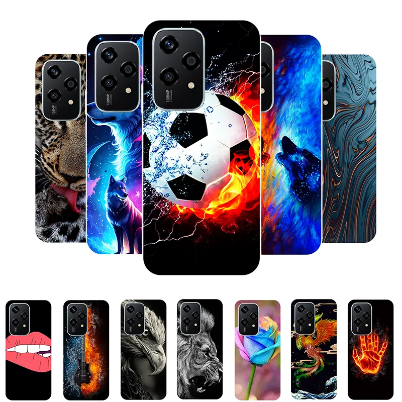 Football Soft Silicone Back Case for Honor 200 Lite - Durable Phone Cover & Etui s