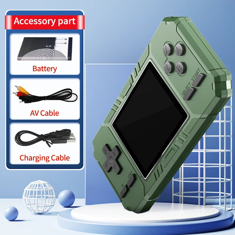 Retro Portable Mini Handheld Game Console 8-Bit 3.0 Inch Color LCD Game Player Built-in 500 Games Consol Game Handheld Game 