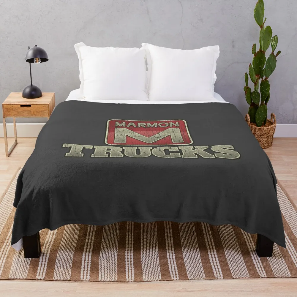 

Marmon Trucks 1963 Throw Blanket Designers Fluffy Softs Blankets