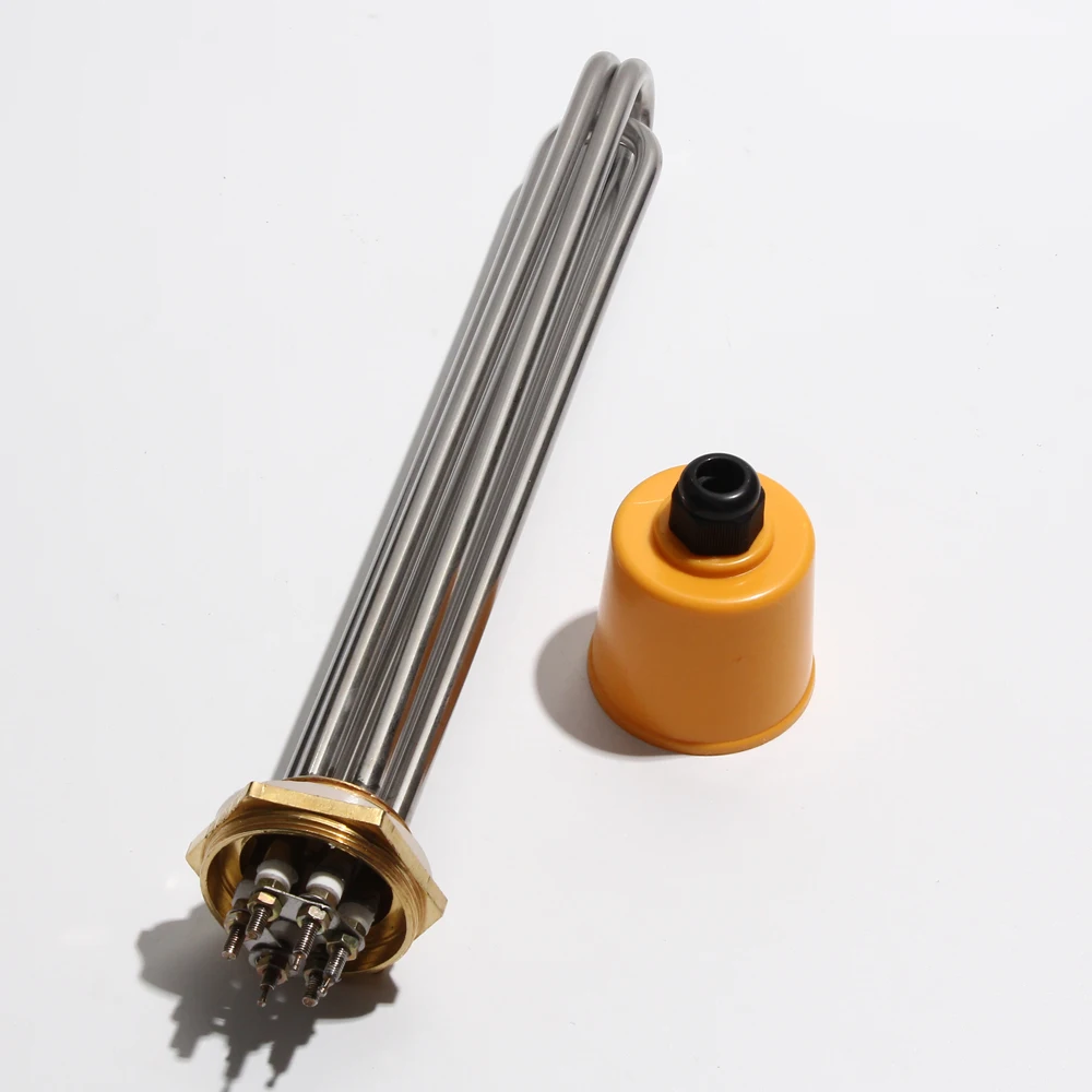 110V/220V/380V Industrial Immersion Water Heater Resistance DN32/DN40/DN50 Heater Element Pipe water heating rod
