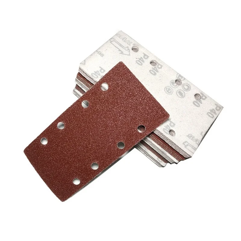 10Pcs Square Polishing Sandpaper 8 Hole Sanding Paper Anticlogging Dry