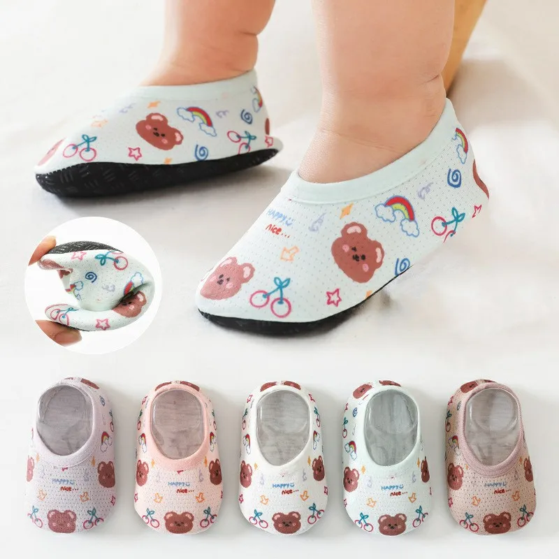

Spring Summer Baby Shoes Soft Sole Non-Slip Shoes Thin Cotton Mesh Baby Toddler Shoes Cartoon Shoes For Kids Accessories