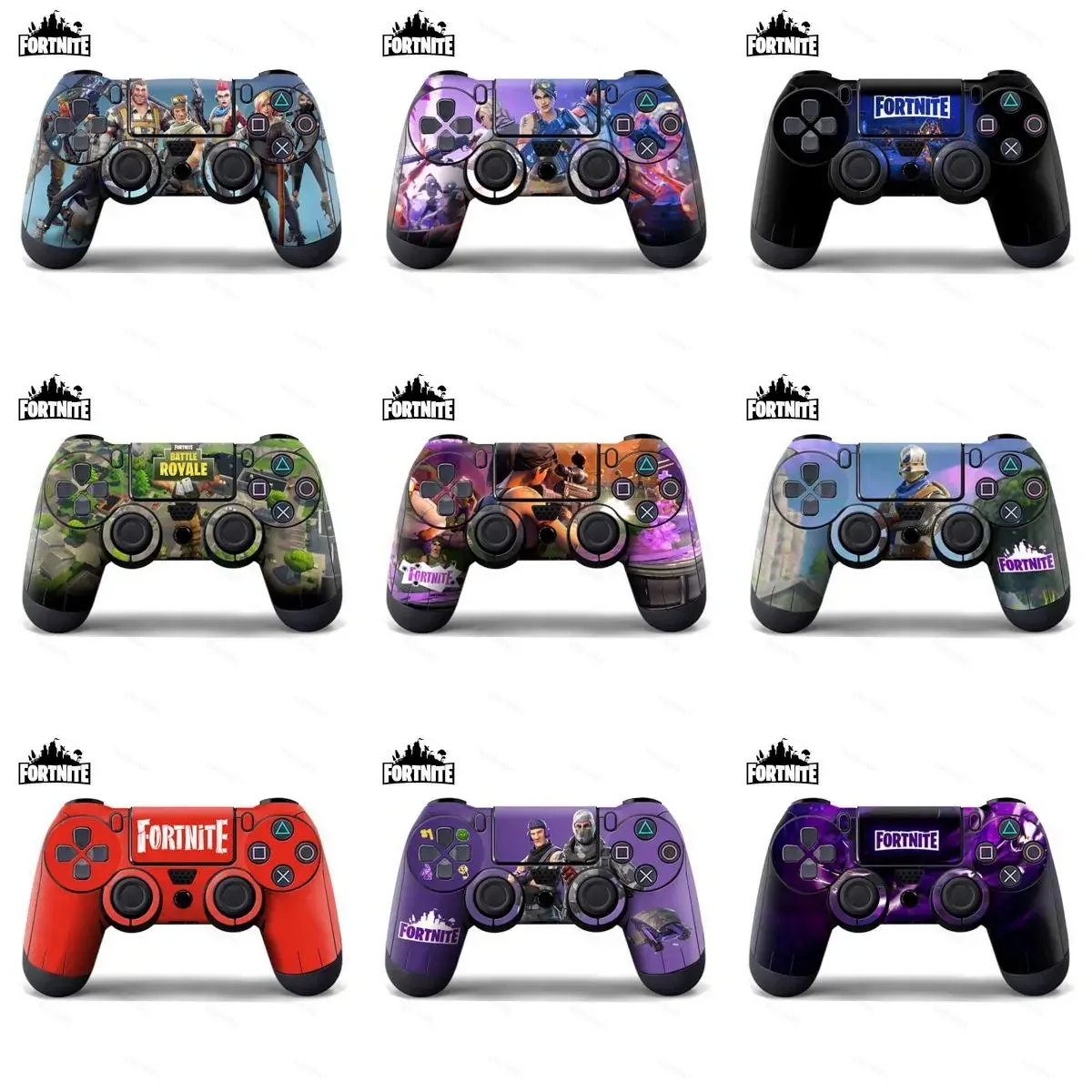 Ps4 Fortnite Battle Royale Skin Stickers Per Sony Playstation 4 Controller Game Decalcomania Di Protezione Antiscivolo Per Joystick Console