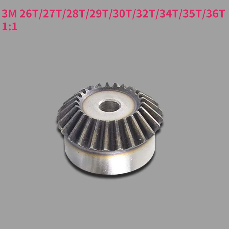 

1pcs 1:1 Bevel Gear 3M 26T/27T/28T/29T/30T/32T/34T/35T/36T Metal Bevel Gear