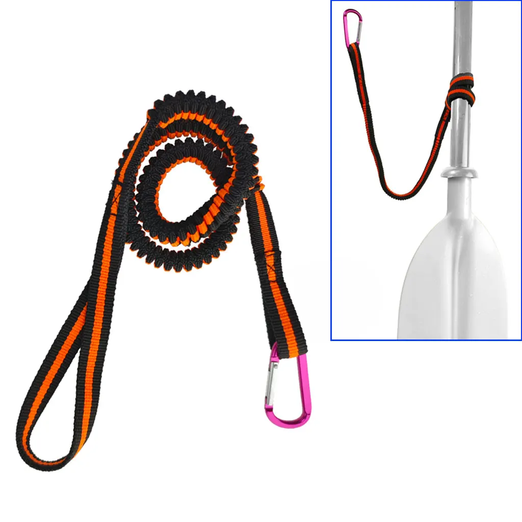 Description Picture 2 of itemElastic Kayak Canoe Paddle Leash Boats Lanyard Surf Leash Safety Rope Leash Rowing Boats Lanyard Fishing Rod Kayak Accessories