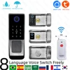 TUYA WIFI outdoor waterproof smart lock fingerprint biometric digital lock with remote control electronic lock smart door lock 1