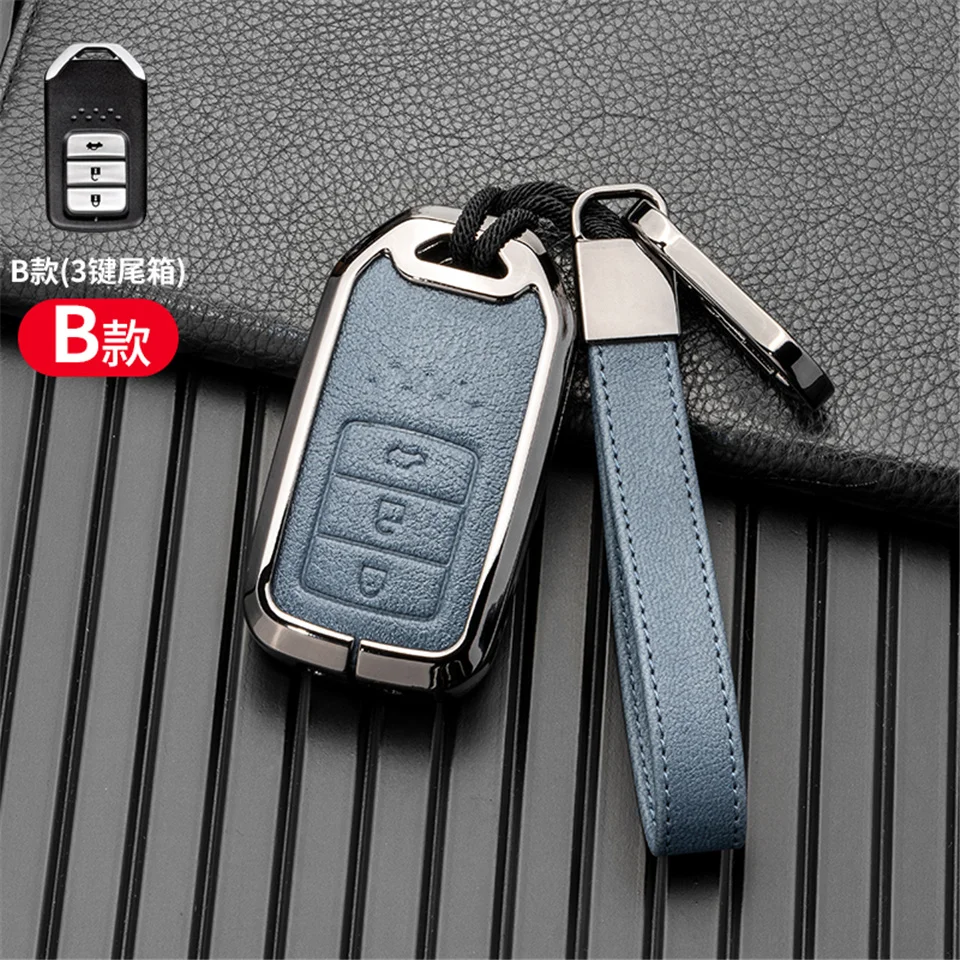 Cover chiate/telecomando per Honda CR-V ACCORD ODYSSEY CIVIC ect all-inclusive protezione portachiavi accessori in lega di zinco - S2985cb216a564fedbdcdfb23b6408f330