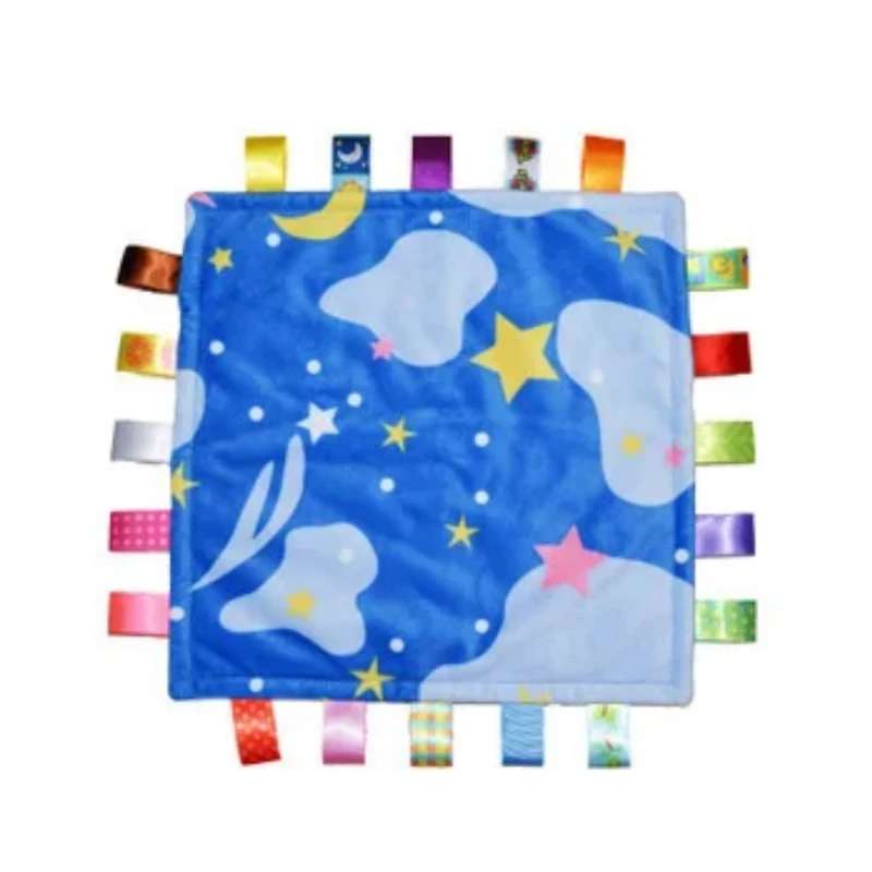 Baby Comforting Taggies Blanket Multifunctional Baby Toys Soft Toddler Grasping Fantoche Towel Newborn Reassure Towel
