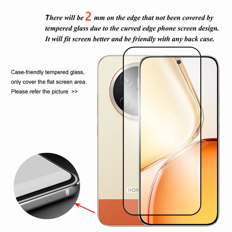 Premium 6-in-1 Tempered Glass Screen Protector - 2.5D Full Cover Film