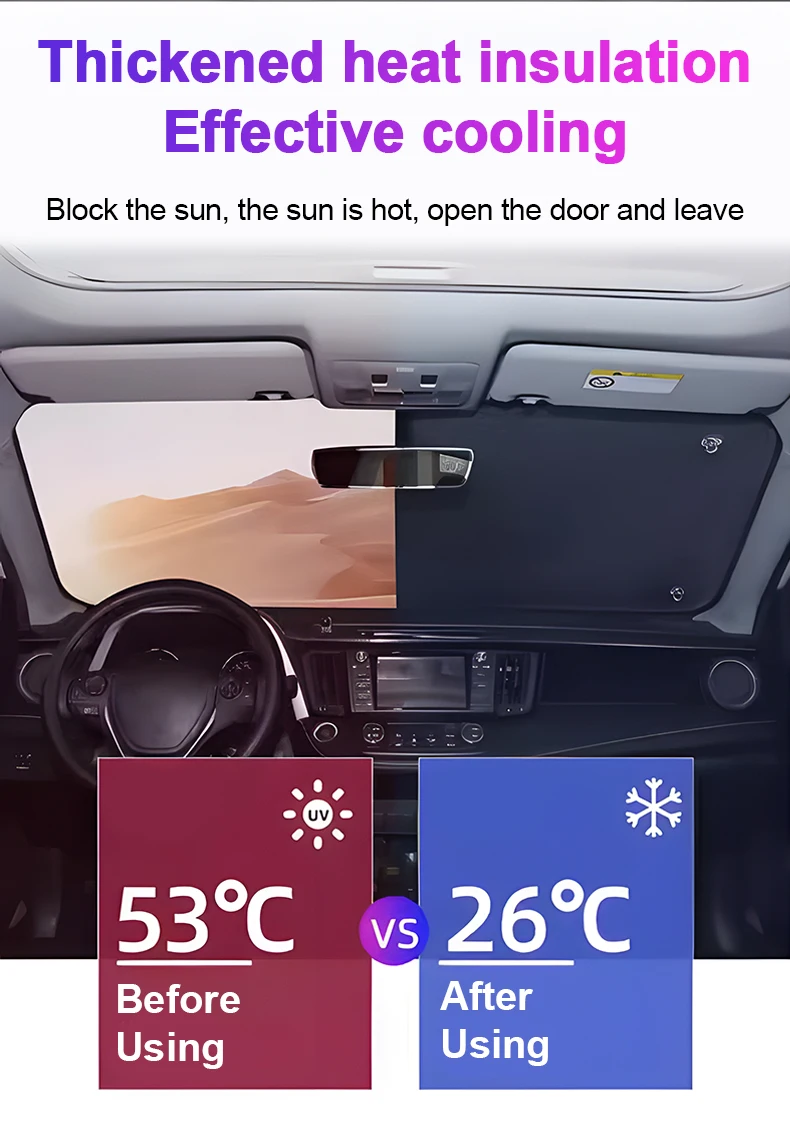 Dongfeng S31 Nammi 01 Box Car Window Visor Auto Windshield Anti-UV Parasol Sun Protection Sunshades Accessories