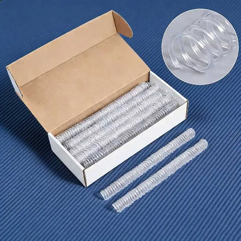 100개 A4 46홀 링 바인더 코일 DIY 노트북 바인딩 링 전화선 스네이크 북 링 사무용품 바인더 링