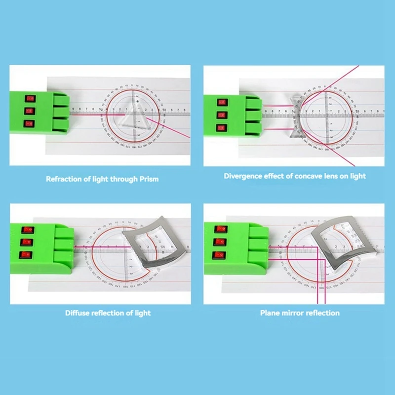 Geometric Optics Experimental Set Lens Imaging Equipment Light Reflection Refraction Physics Optical Experiment