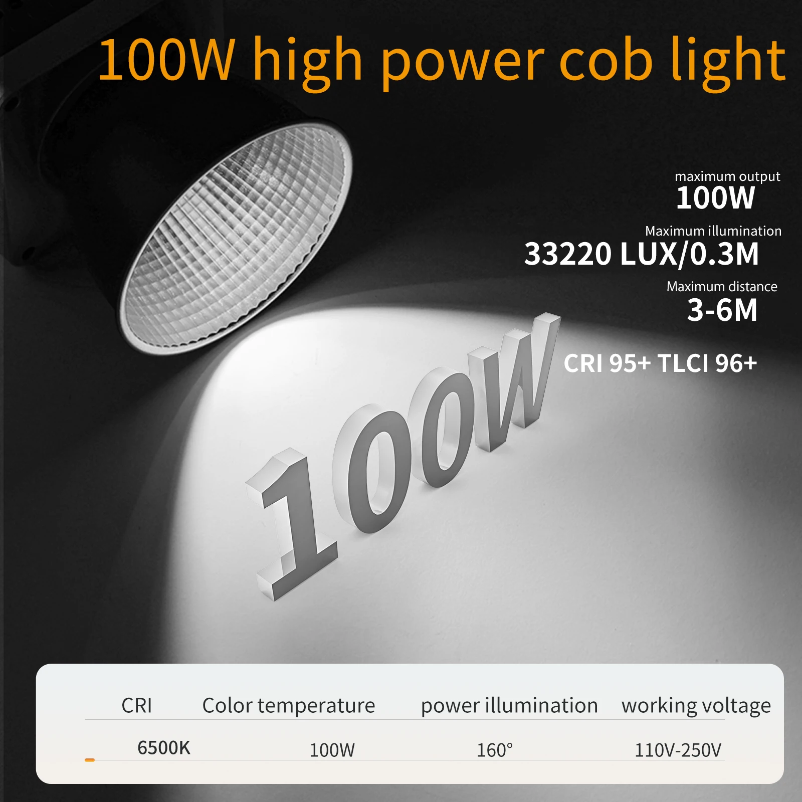 Ulanzi LT026 100W Portable COB Photography Light LED 5600K Fill Lighting For Live Streaming Home Studio Commercial Videography 2