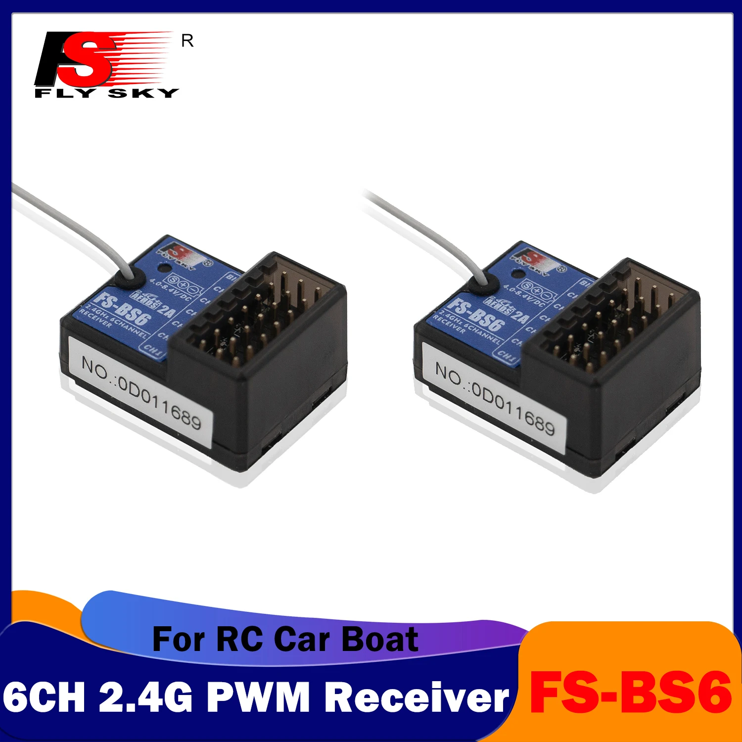 FLYSKY FS-BS6 PWM 리시버 라디오 시스템, FS-GT5 리모컨 송신기, RC 차량, 크롤러 자동차, 보트 탱크 장..