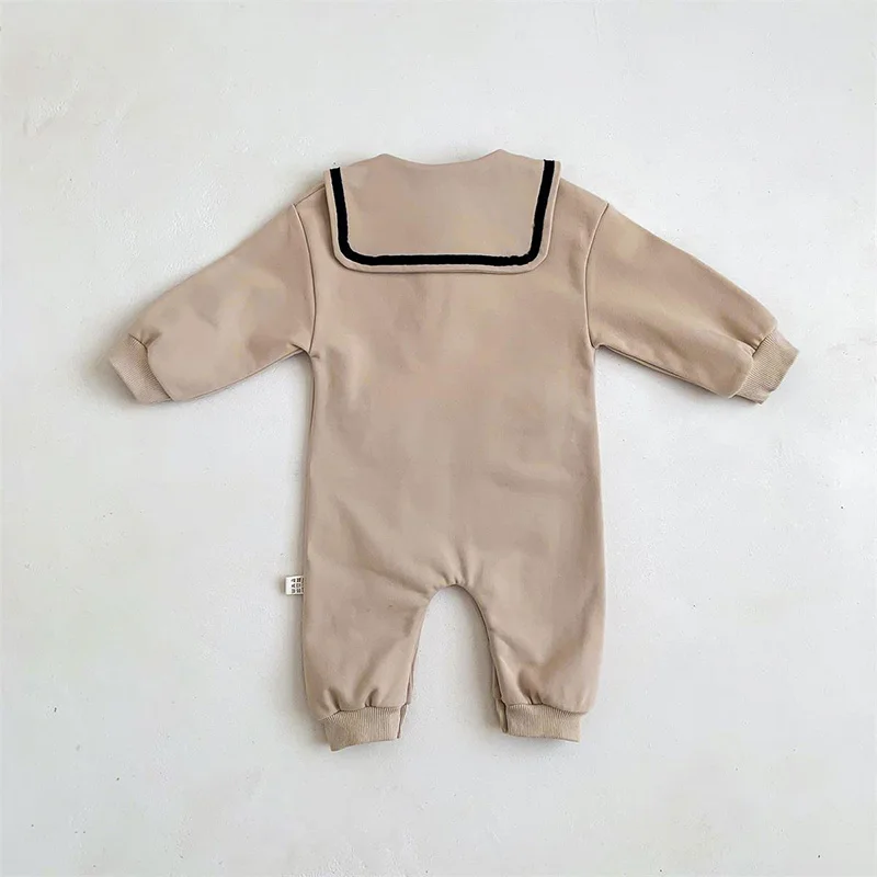 Autumn Baby Boys Hoodie Jumpsuits Rompers