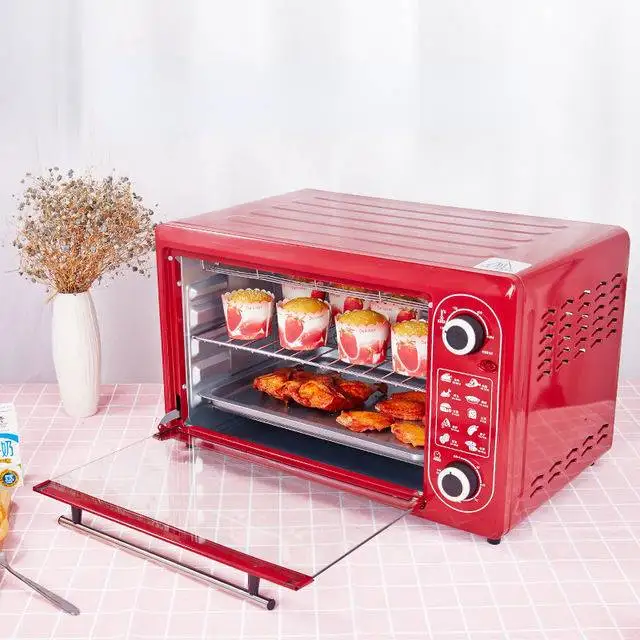 110V /220V 2000W fully automatic Electric oven home air fryer multi-functional baking 48L pizza oven cocina Oil-free cuisine
